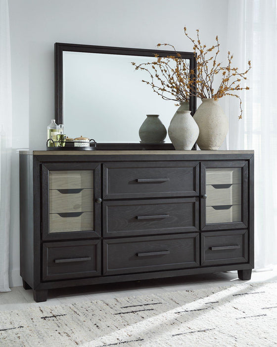 Foyland Dresser and Mirror - Bargain Furniture (Detroit, MI)