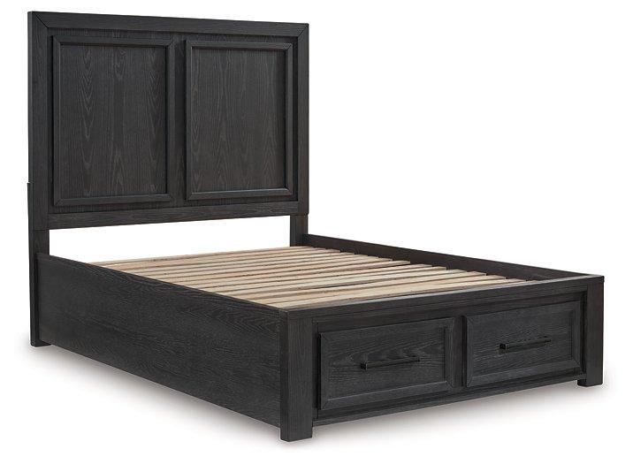 Foyland Panel Storage Bed - Bargain Furniture (Detroit, MI)