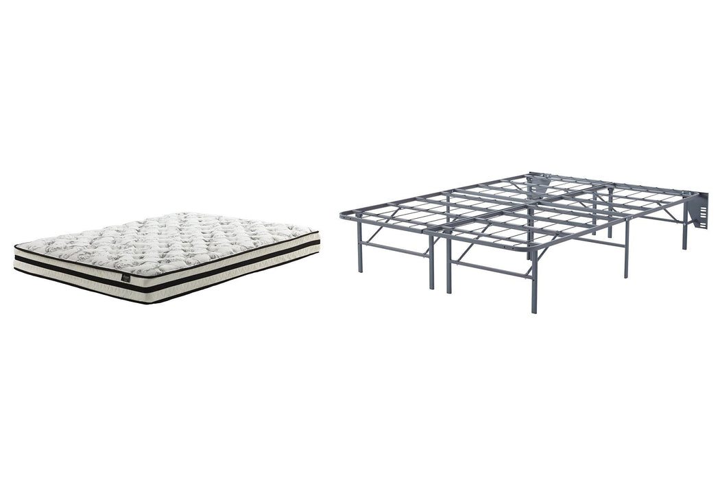 8 Inch Chime Innerspring Mattress Set - Bargain Furniture (Detroit, MI)