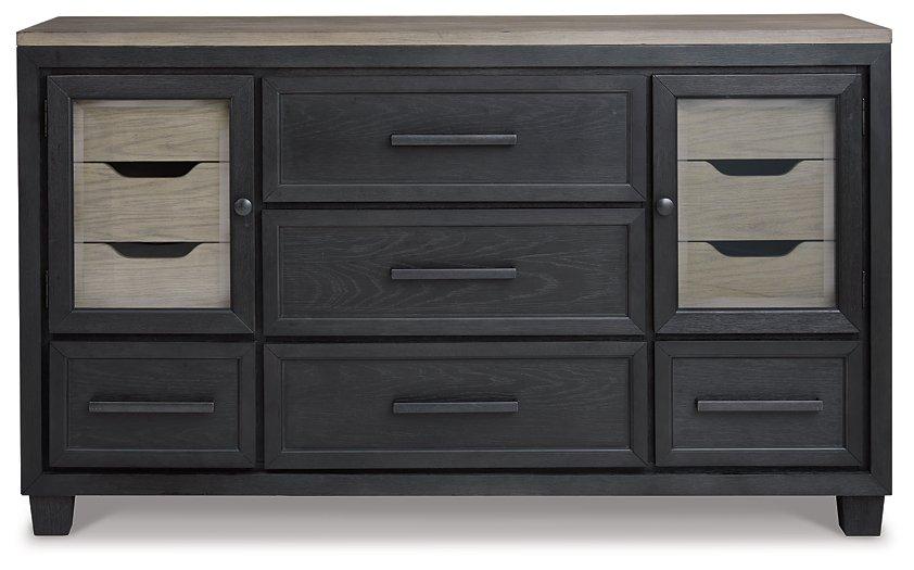 Foyland Dresser and Mirror - Bargain Furniture (Detroit, MI)
