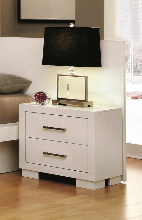 Jessica Nightstand Panels White (Set of 2) - Bargain Furniture (Detroit, MI)