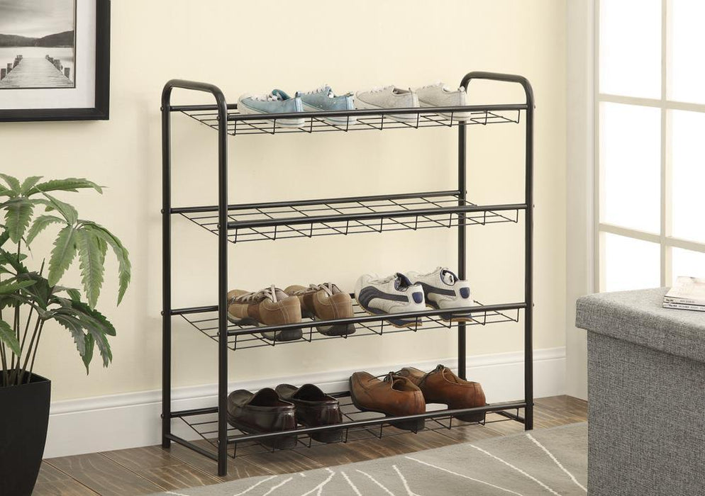 Vivian 3-drawer Shoe Cabinet Black - Bargain Furniture (Detroit, MI)