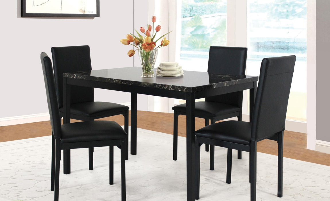 PERLA 5 PIECES DINING ROOM SET - Bargain Furniture (Detroit, MI)