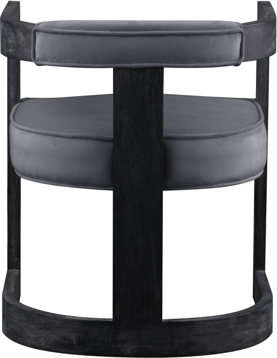 Regency Grey Velvet Dining Chair - Bargain Furniture (Detroit, MI)