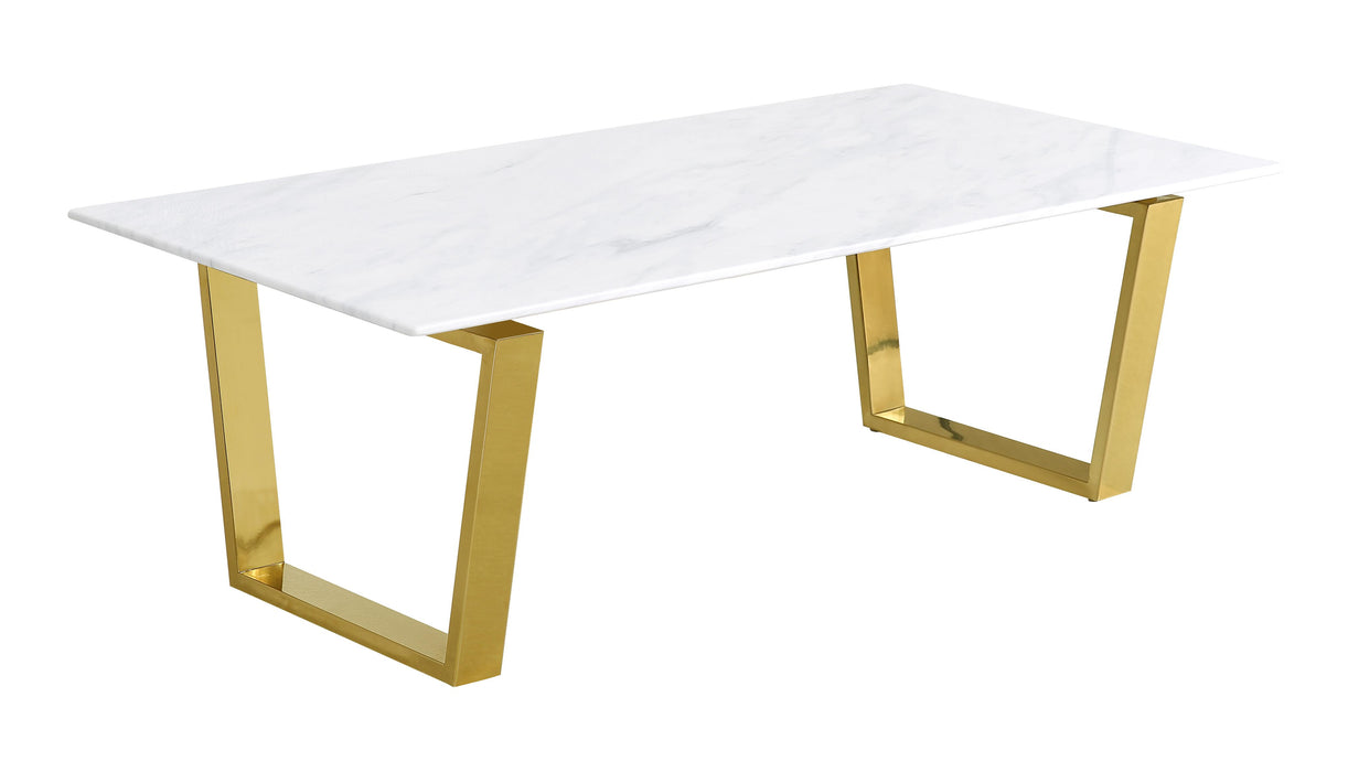 Cameron Gold Coffee Table - Bargain Furniture (Detroit, MI)