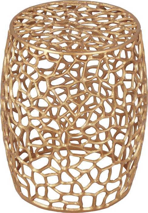 Priya Gold End Table - Bargain Furniture (Detroit, MI)
