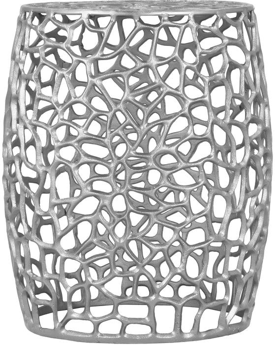 Priya Silver End Table - Bargain Furniture (Detroit, MI)