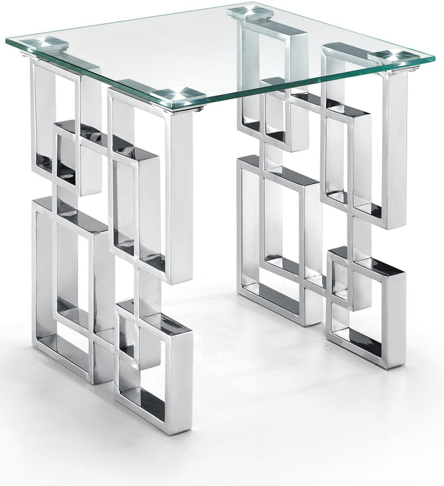Alexis Chrome End Table - Bargain Furniture (Detroit, MI)
