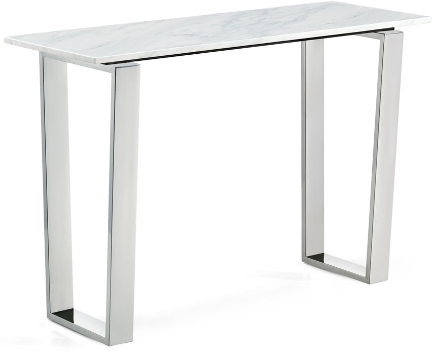Carlton Chrome Console Table - Bargain Furniture (Detroit, MI)