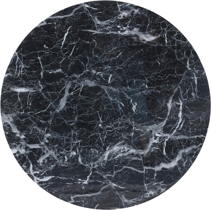 Omni Black Faux Marble Coffee Table - Bargain Furniture (Detroit, MI)