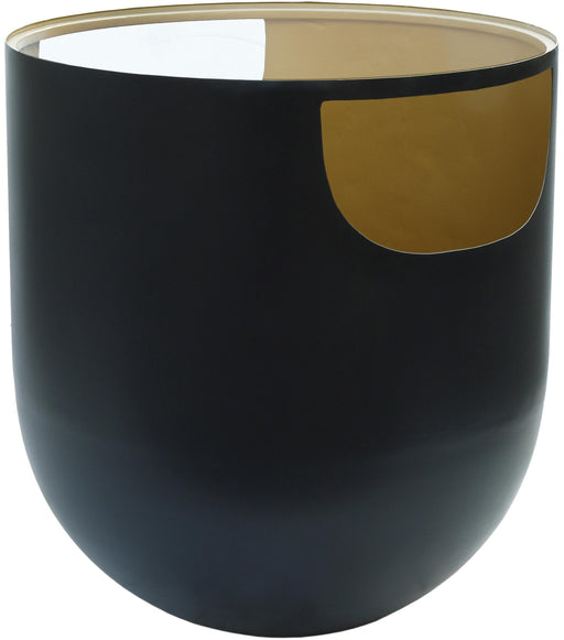 Doma Black / Gold End Table - Bargain Furniture (Detroit, MI)