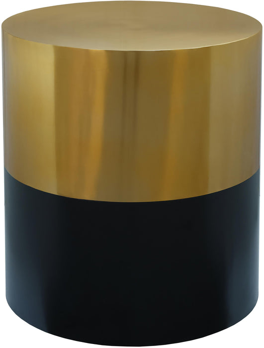 Sun Black / Gold End Table - Bargain Furniture (Detroit, MI)