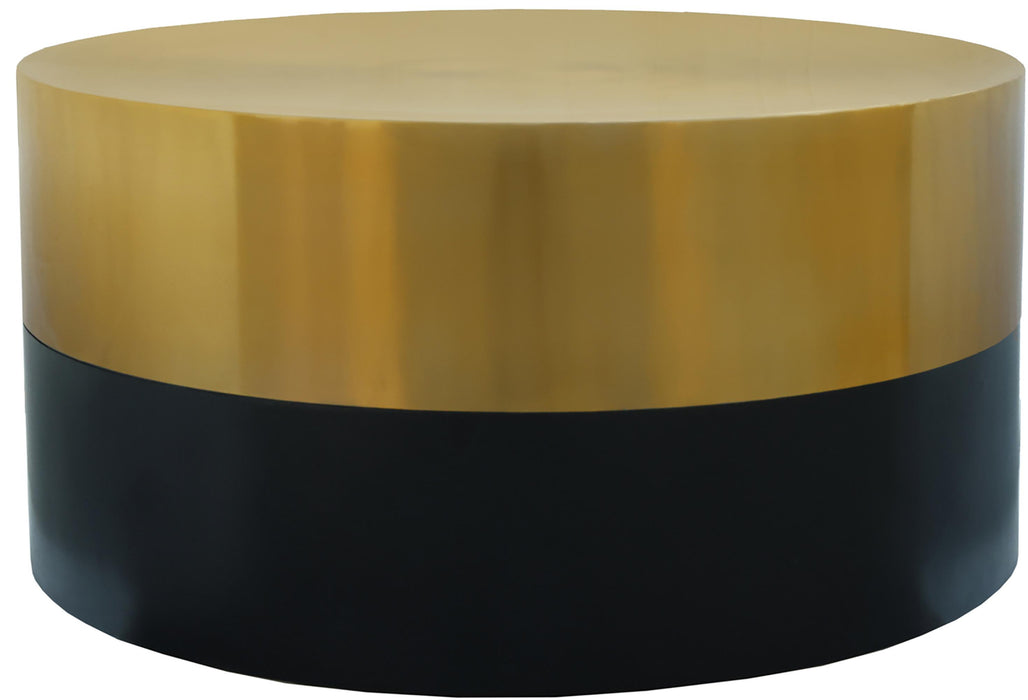 Sun Black / Gold Coffee Table - Bargain Furniture (Detroit, MI)
