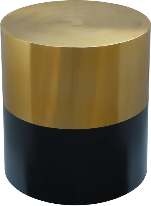 Sun Black / Gold End Table - Bargain Furniture (Detroit, MI)