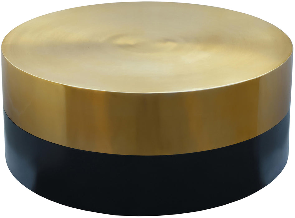Sun Black / Gold Coffee Table - Bargain Furniture (Detroit, MI)