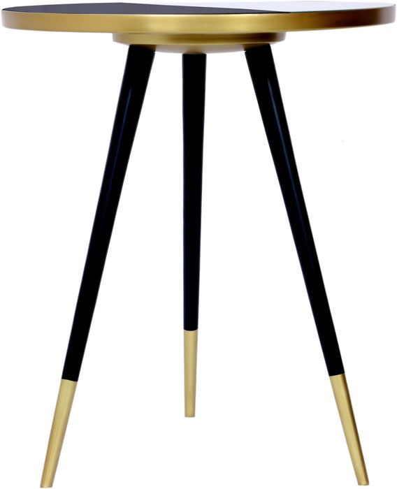 Reflection Gold / Black End Table - Bargain Furniture (Detroit, MI)