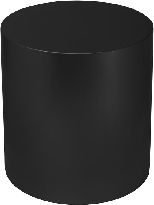 Cylinder Matte Black End Table - Bargain Furniture (Detroit, MI)