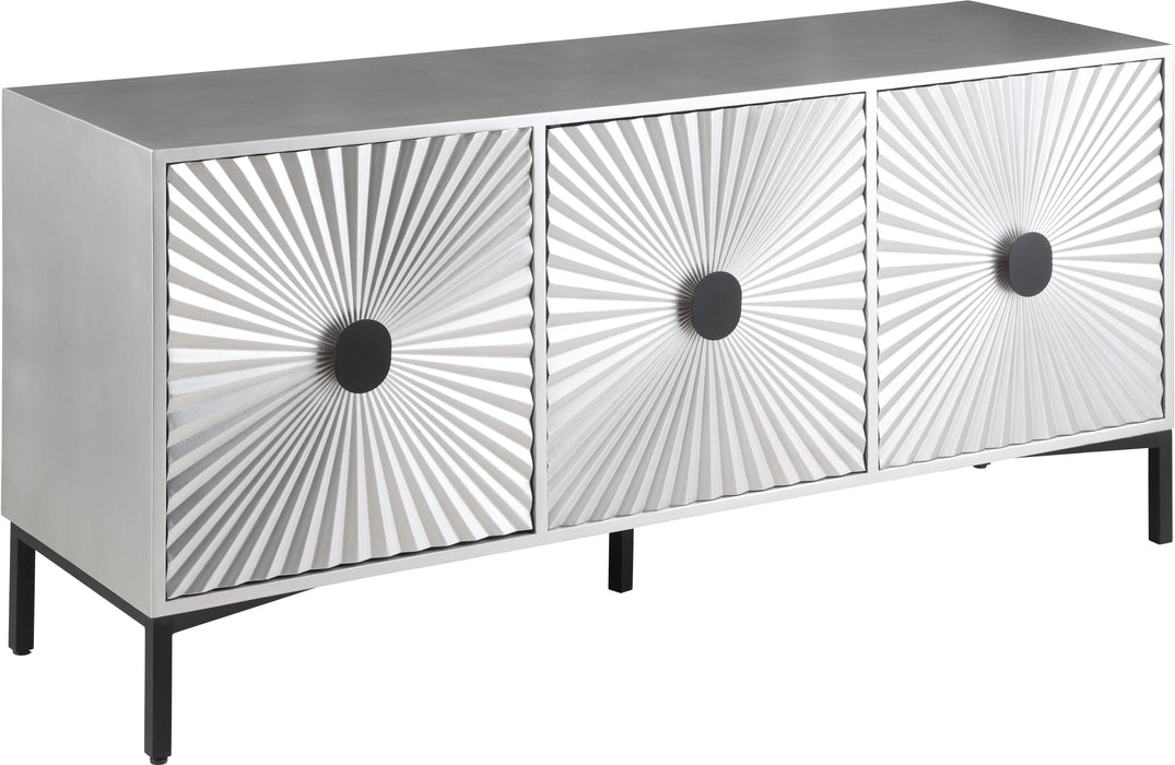 Glitz Antique Silver Sideboard/Buffet - Bargain Furniture (Detroit, MI)