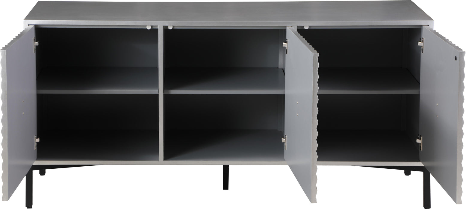 Glitz Antique Silver Sideboard/Buffet - Bargain Furniture (Detroit, MI)