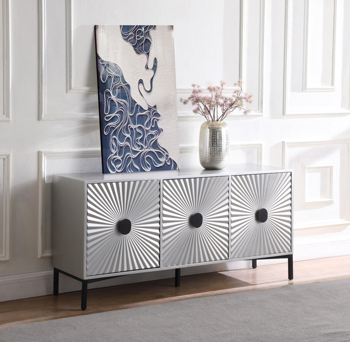 Glitz Antique Silver Sideboard/Buffet - Bargain Furniture (Detroit, MI)