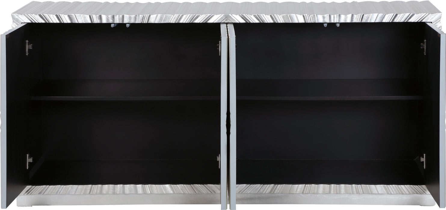 Silverton Silver Sideboard/Buffet - Bargain Furniture (Detroit, MI)