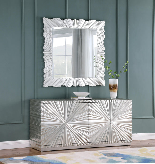 Silverton Silver Sideboard/Buffet - Bargain Furniture (Detroit, MI)