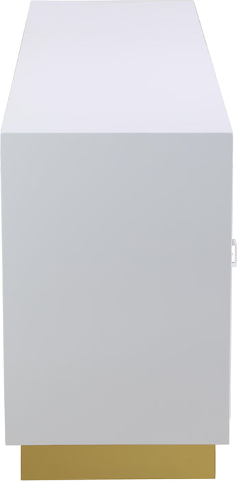 Cosmopolitan White Lacquer Sideboard/Buffet - Bargain Furniture (Detroit, MI)