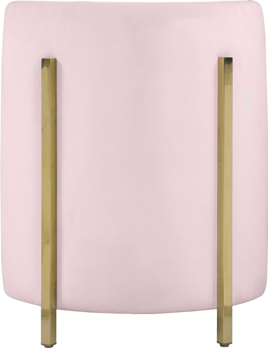 Rotunda Pink Velvet Accent Chair - Bargain Furniture (Detroit, MI)