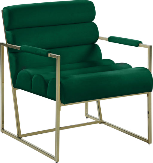 Wayne Green Velvet Accent Chair - Bargain Furniture (Detroit, MI)