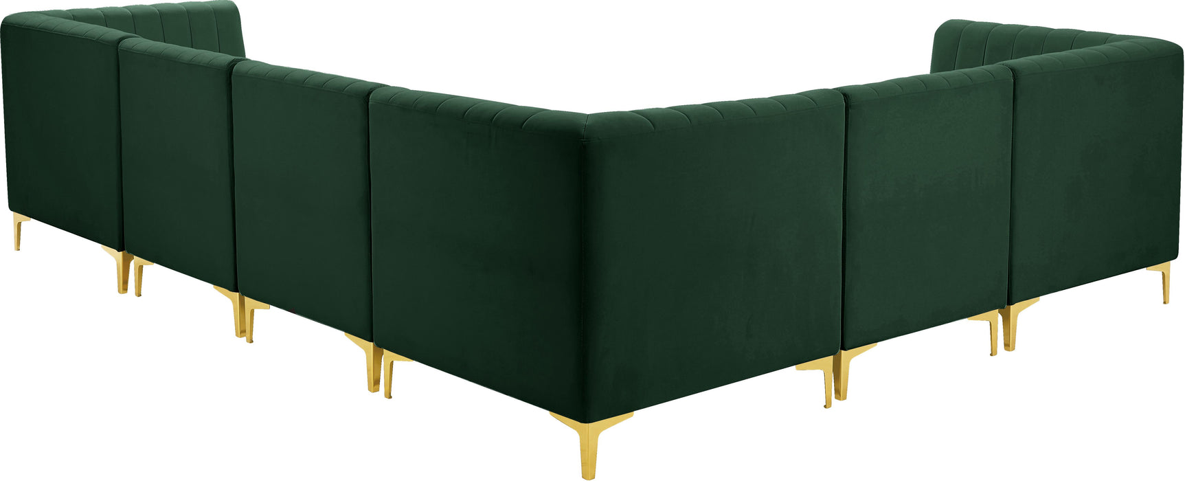 Alina Green Velvet Modular Sectional - Bargain Furniture (Detroit, MI)