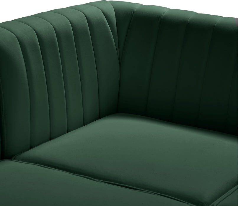 Alina Green Velvet Modular Sectional - Bargain Furniture (Detroit, MI)