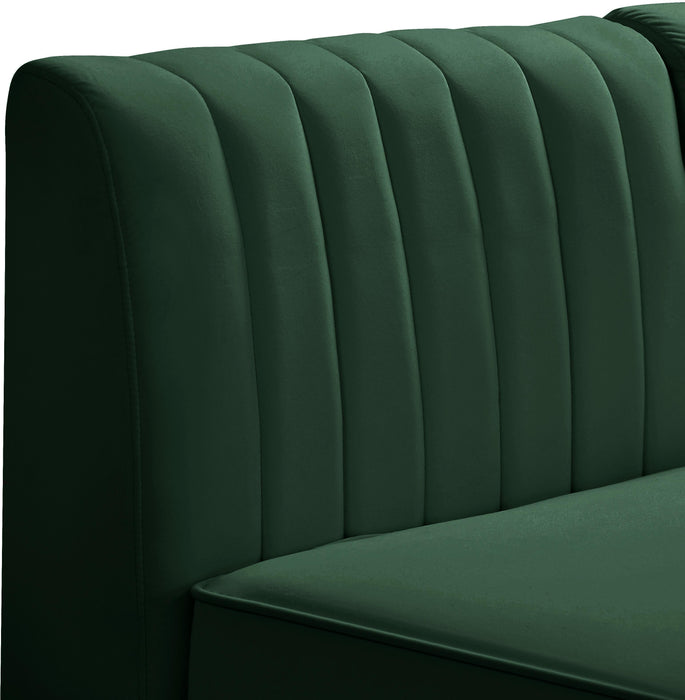 Alina Green Velvet Modular Sectional - Bargain Furniture (Detroit, MI)