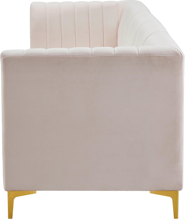 Alina Pink Velvet Modular Sectional - Bargain Furniture (Detroit, MI)