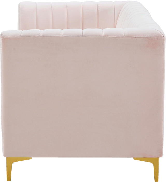 Alina Pink Velvet Modular Sectional - Bargain Furniture (Detroit, MI)