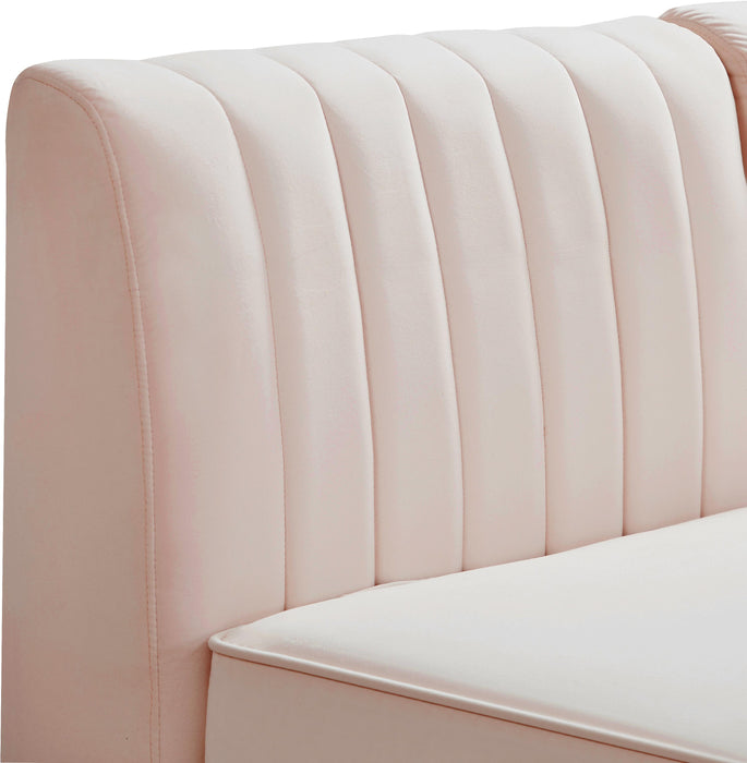 Alina Pink Velvet Modular Sectional - Bargain Furniture (Detroit, MI)