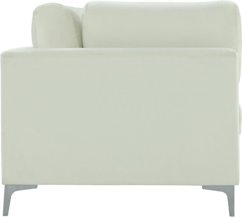 Julia Cream Velvet Modular Sofa - Bargain Furniture (Detroit, MI)