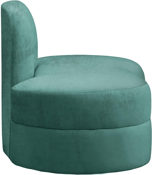 Mitzy Mint Velvet Chair - Bargain Furniture (Detroit, MI)
