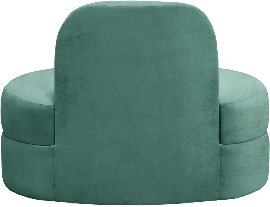 Mitzy Mint Velvet Chair - Bargain Furniture (Detroit, MI)