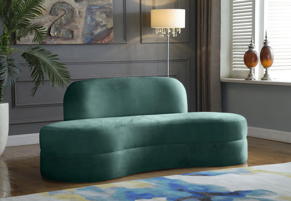 Mitzy Mint Velvet Sofa - Bargain Furniture (Detroit, MI)