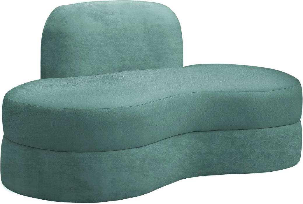 Mitzy Mint Velvet Loveseat - Bargain Furniture (Detroit, MI)