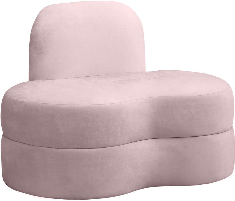 Mitzy Pink Velvet Chair - Bargain Furniture (Detroit, MI)