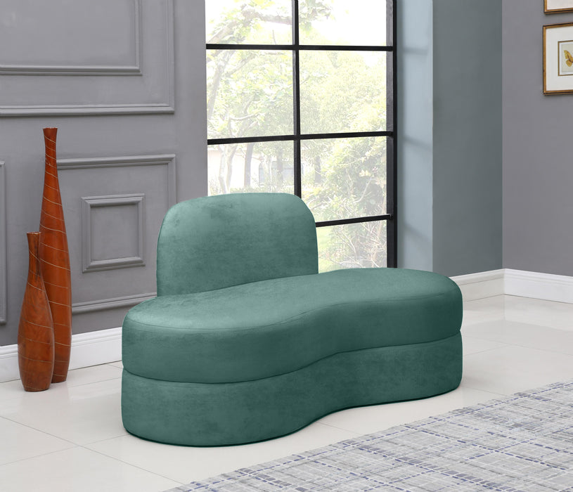 Mitzy Mint Velvet Loveseat - Bargain Furniture (Detroit, MI)