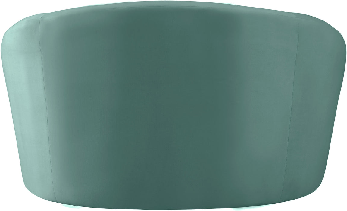 Riley Mint Velvet Chair - Bargain Furniture (Detroit, MI)