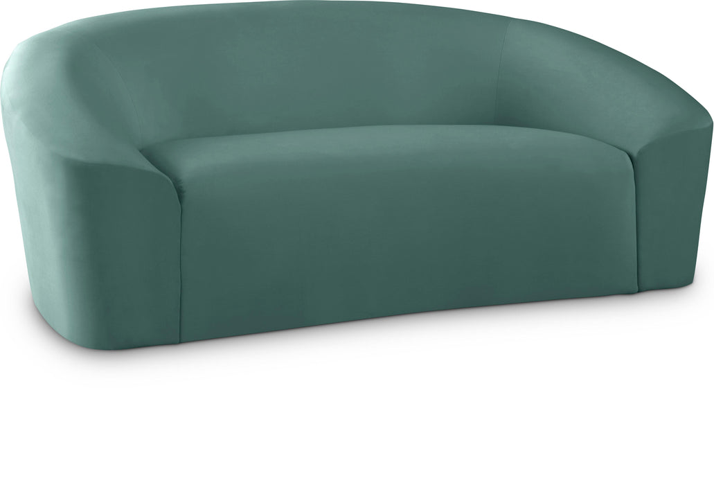Riley Mint Velvet Loveseat - Bargain Furniture (Detroit, MI)