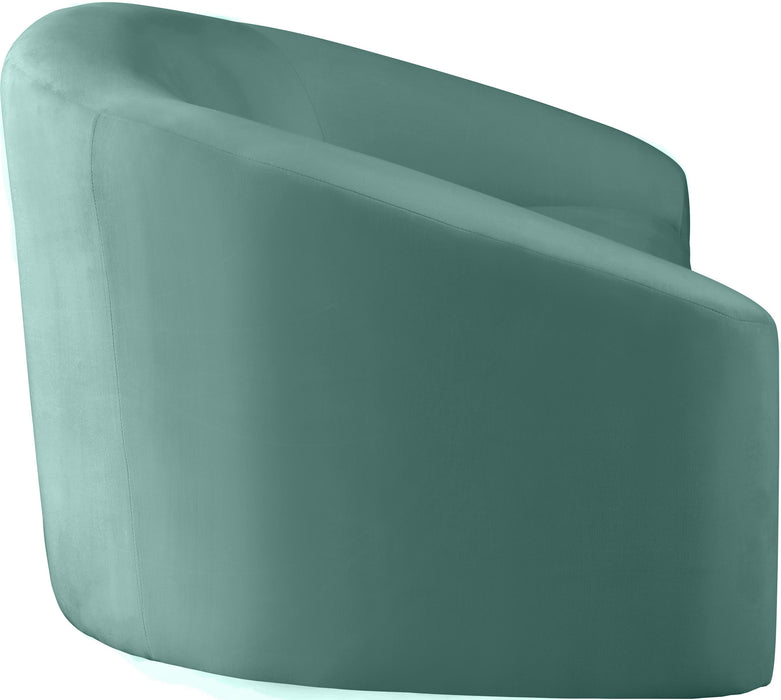 Riley Mint Velvet Sofa - Bargain Furniture (Detroit, MI)