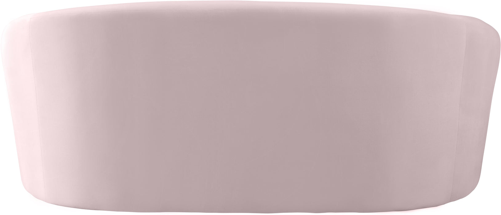 Riley Pink Velvet Loveseat - Bargain Furniture (Detroit, MI)