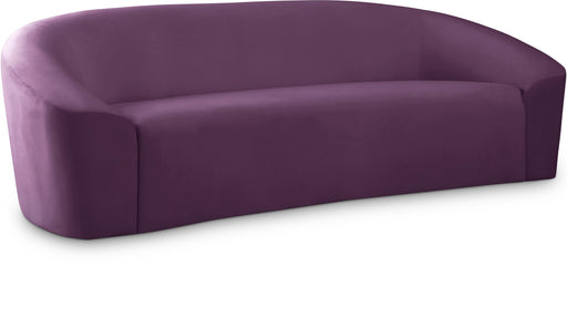 Riley Purple Velvet Sofa - Bargain Furniture (Detroit, MI)
