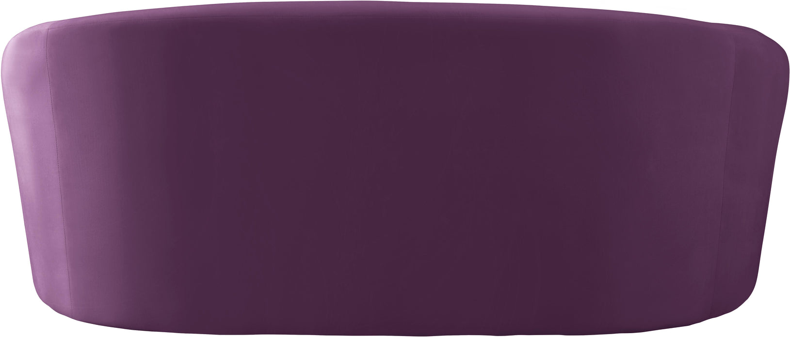 Riley Purple Velvet Loveseat - Bargain Furniture (Detroit, MI)