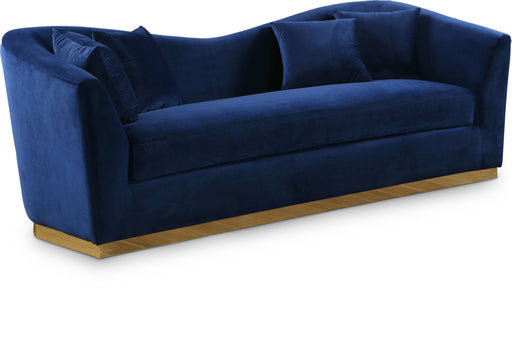 Arabella Navy Velvet Sofa - Bargain Furniture (Detroit, MI)