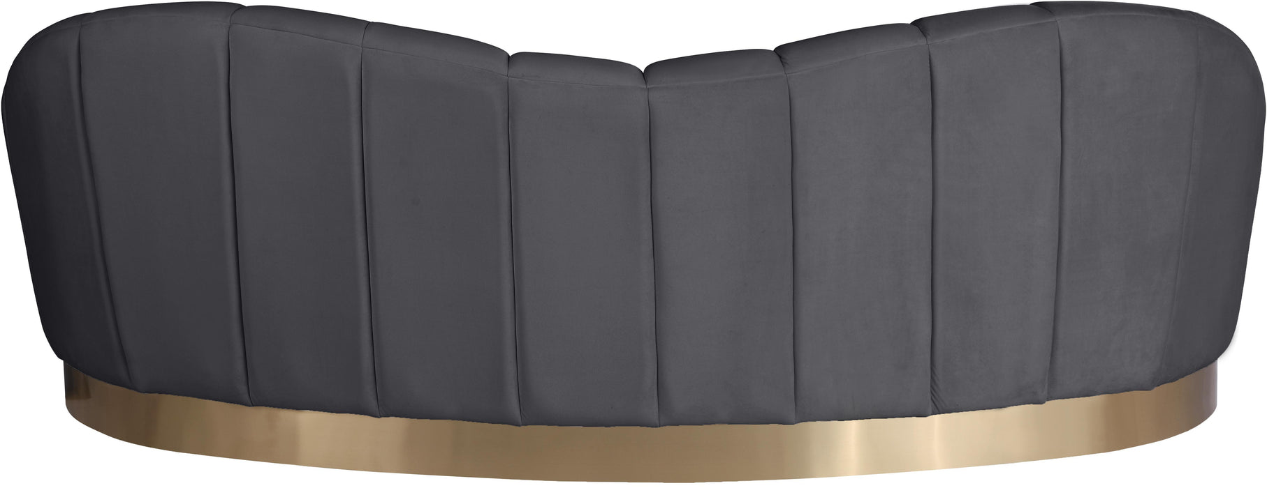 Shelly Grey Velvet Sofa - Bargain Furniture (Detroit, MI)